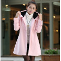 Koreanische Version Hooded Warm Ladies Cashmere Overcoats